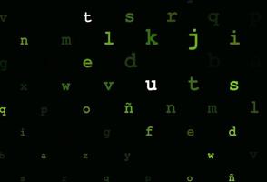 Light green vector pattern with ABC symbols.