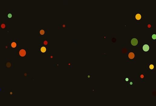 Light Multicolor, Rainbow vector background with bubbles.