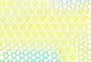 Light green, yellow vector template with circles.