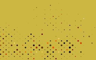 Light Orange vector template with circles.