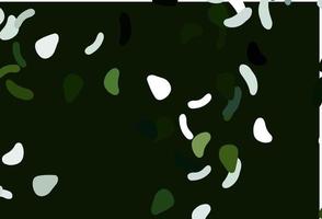 Light Green vector pattern with chaotic shapes.