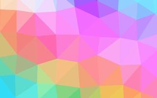 Light Multicolor, Rainbow vector blurry triangle pattern.