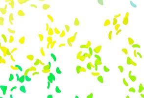 Light Green, Yellow vector texture with random forms.