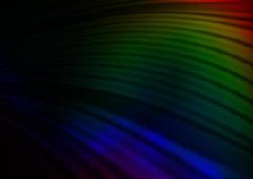 Dark Multicolor, Rainbow vector blurred bright pattern.