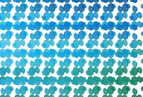 Light Blue, Green vector template with bent ribbons.