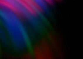 Dark Multicolor, Rainbow vector background with lamp shapes.