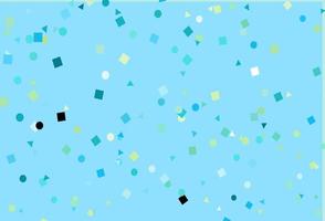 Light Blue, Yellow vector layout with circles, lines, rectangles.