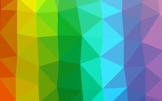 Light Multicolor, Rainbow vector abstract mosaic backdrop.