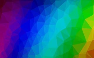Dark Multicolor, Rainbow vector shining triangular template.