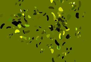 Light Green, Yellow vector backdrop with abstract shapes.