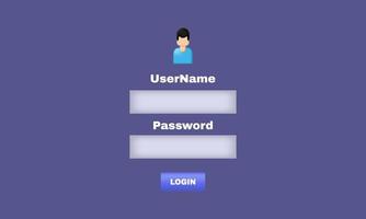 unique realistic member login form interface web page 3d design isolated on vector