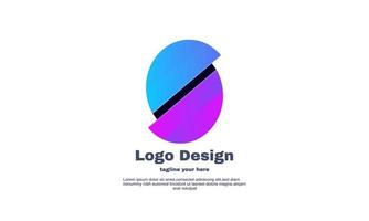 diseño de símbolo inicial de logotipo s elegante único aislado en vector