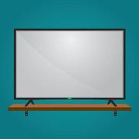 LCD isolated  television 4k display tv screen design vector