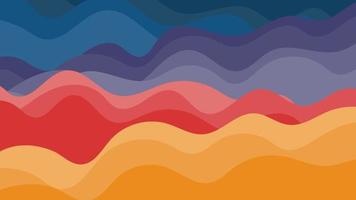 Colorful Curve Wave Distortion Abstract Background vector