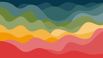 Colorful Curve Wave Distortion Abstract Background vector