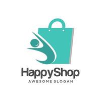 Shop Logo Vector Template Design Illustration