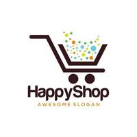 Shop Logo Vector Template Design Illustration