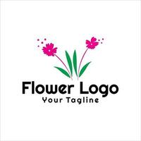 plantilla de logotipo de flor creativa vector