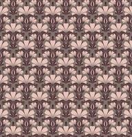 Fondo de vector transparente gris en estilo art nouveau con un ramo de flores de color rosa