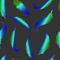 feathers gradient vector seamless pattern