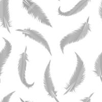 plumas gradiente vector patrón sin costuras