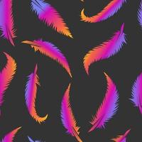 feathers gradient vector seamless pattern