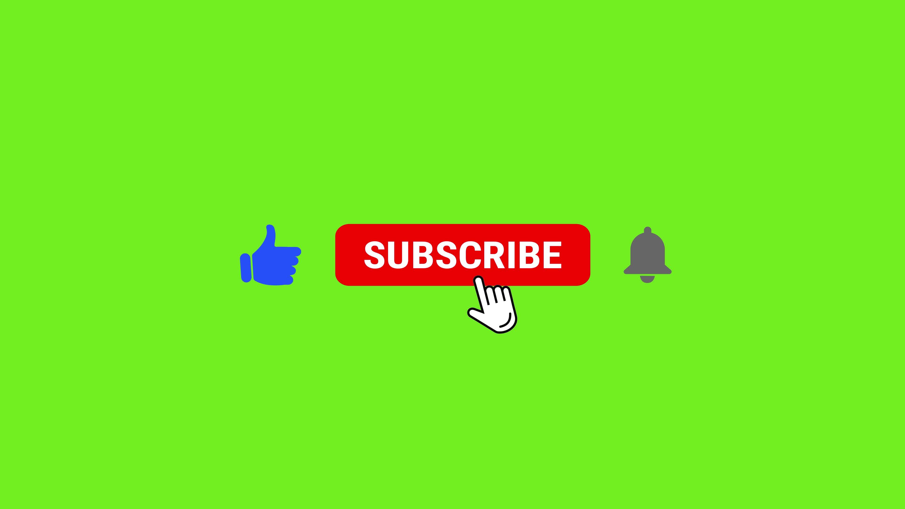 like and subscribe green screen video download