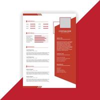 Modern and Professional CV Resume Template vector