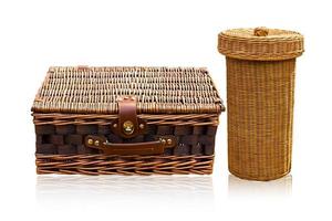 Basket rattan owhite photo