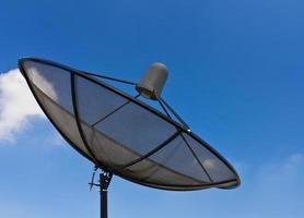 Satellite dish on sky photo