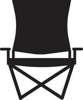 camping chair on white background. fishing folding chair sign. travel portable chair for outdoor symbol. flat style. vector