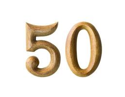 Wooden numeric 50 photo