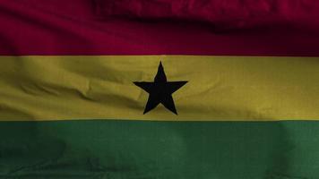 ghana flagga slinga bakgrund 4k video