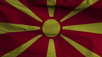 macedonia bandiera ciclo continuo sfondo 4k video