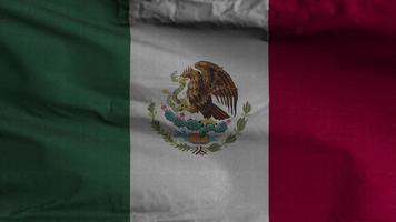 Fondo de bucle de bandera de México 4k video