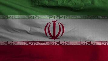 Hintergrund der iranischen Flaggenschleife 4k video