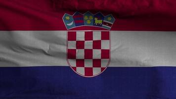 Croazia bandiera ciclo continuo sfondo 4k video