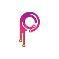 letter P . logo vector