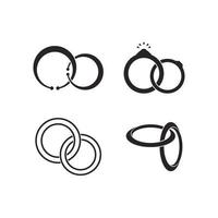 engagement ring icon vector