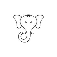 elephant vector icon