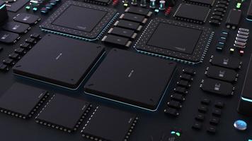 components of computing power on a chip . the concept of next-generation computer technology photo