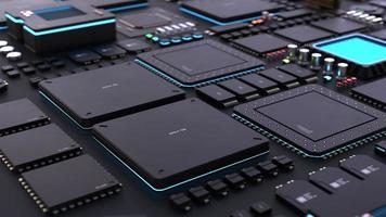 components of computing power on a chip . the concept of next-generation computer technology photo