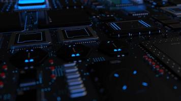 components of computing power on a chip . the concept of next-generation computer technology photo