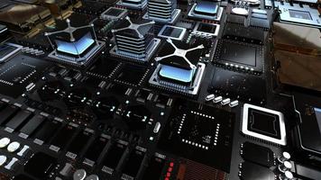 components of computing power on a chip . the concept of next-generation computer technology photo