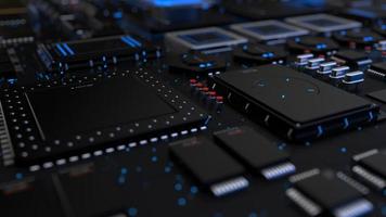 components of computing power on a chip . the concept of next-generation computer technology photo