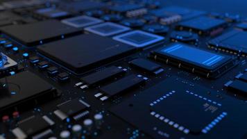 components of computing power on a chip . the concept of next-generation computer technology photo