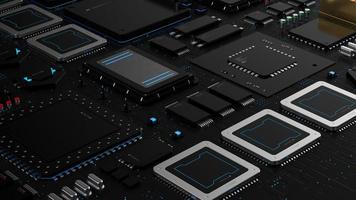 components of computing power on a chip . the concept of next-generation computer technology photo