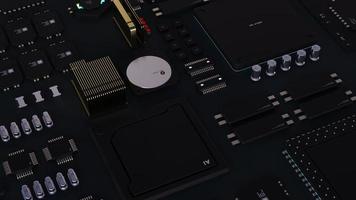 components of computing power on a chip . the concept of next-generation computer technology photo