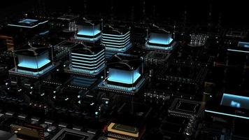 components of computing power on a chip . the concept of next-generation computer technology photo