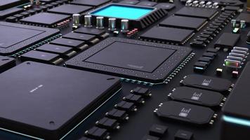 components of computing power on a chip . the concept of next-generation computer technology photo